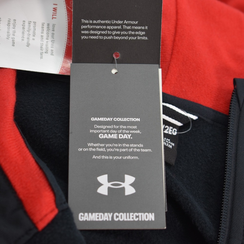 Under Armour Shell Gameday Utah Utes Jacket Size XXL Black/Red 6005441-004 NEW - Picture 7 of 11